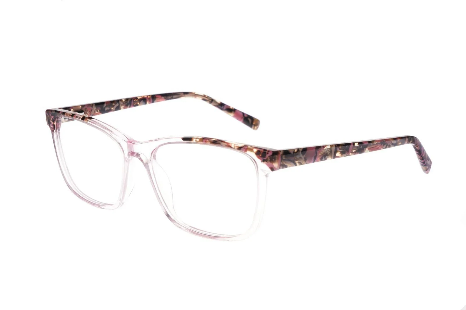 New Runway Couture RCE-316 Pink Eyeglasses w/ Colorful Brow & Temples 53/16/140